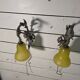 Pair of Louis XVI style bronze wall sconces
