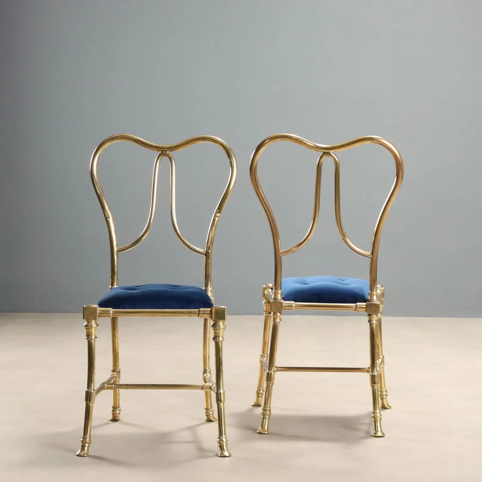 Set of 4 Jansen Argentina chairs from the 1950s.