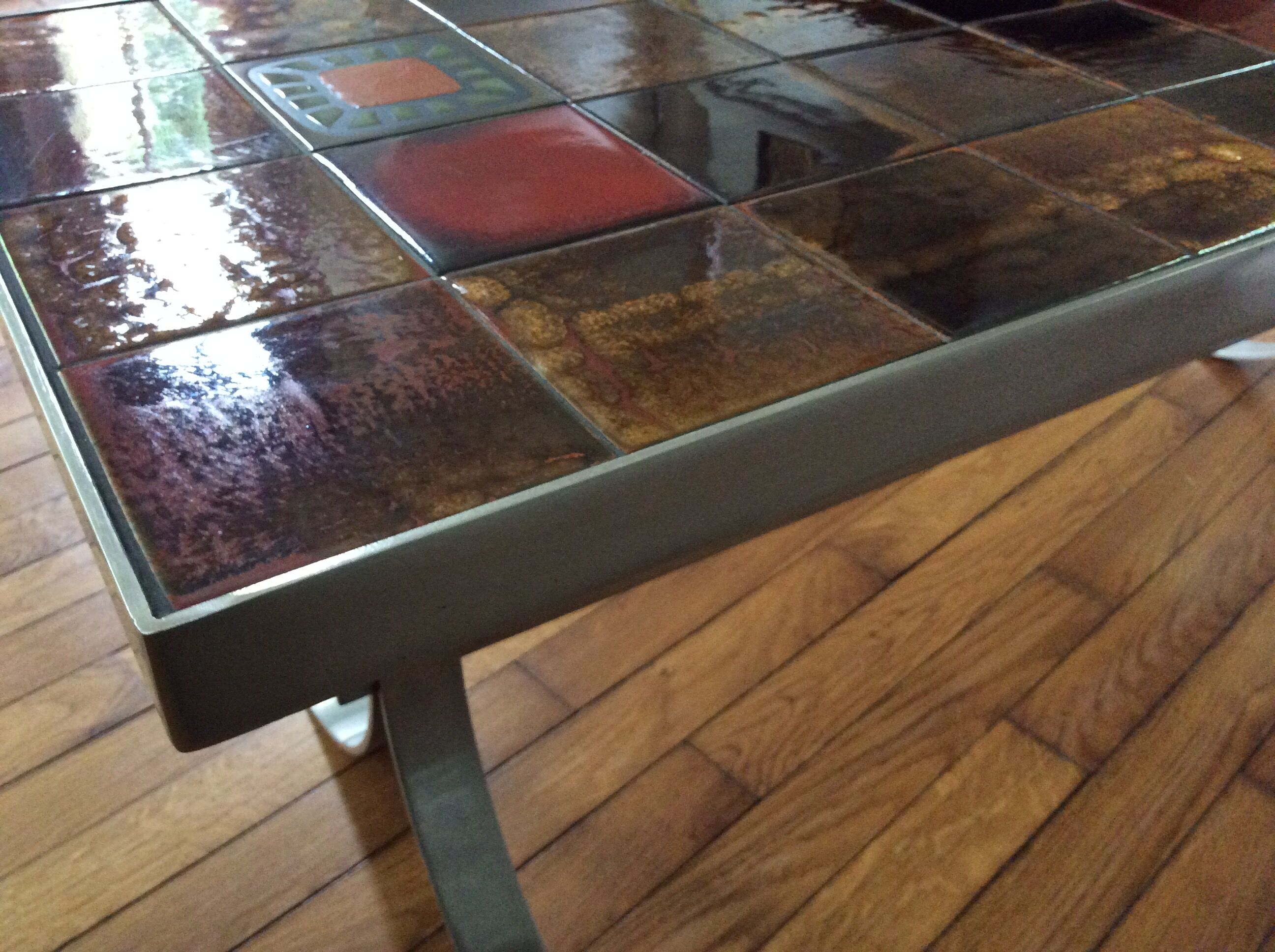 Table basse vintage en céramique