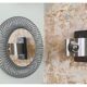 Round wall mirror Philippe Rogier, design 1970