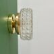 Vintage square glass globe wall/ceiling light (PLAF01)