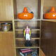 Meuble modulable de bureau ou de salon plaqué chêne des années 1960