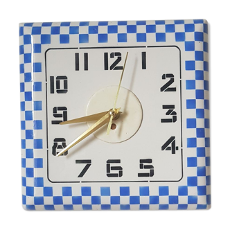 Creil and Montereau earthenware lustucru clock