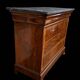 Commode Louis-Philippe en noyer loupe et marbre noir - XIXe siècle