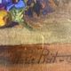 Old painting, still life with flowers, signed Marie Piat (1880-1977)
