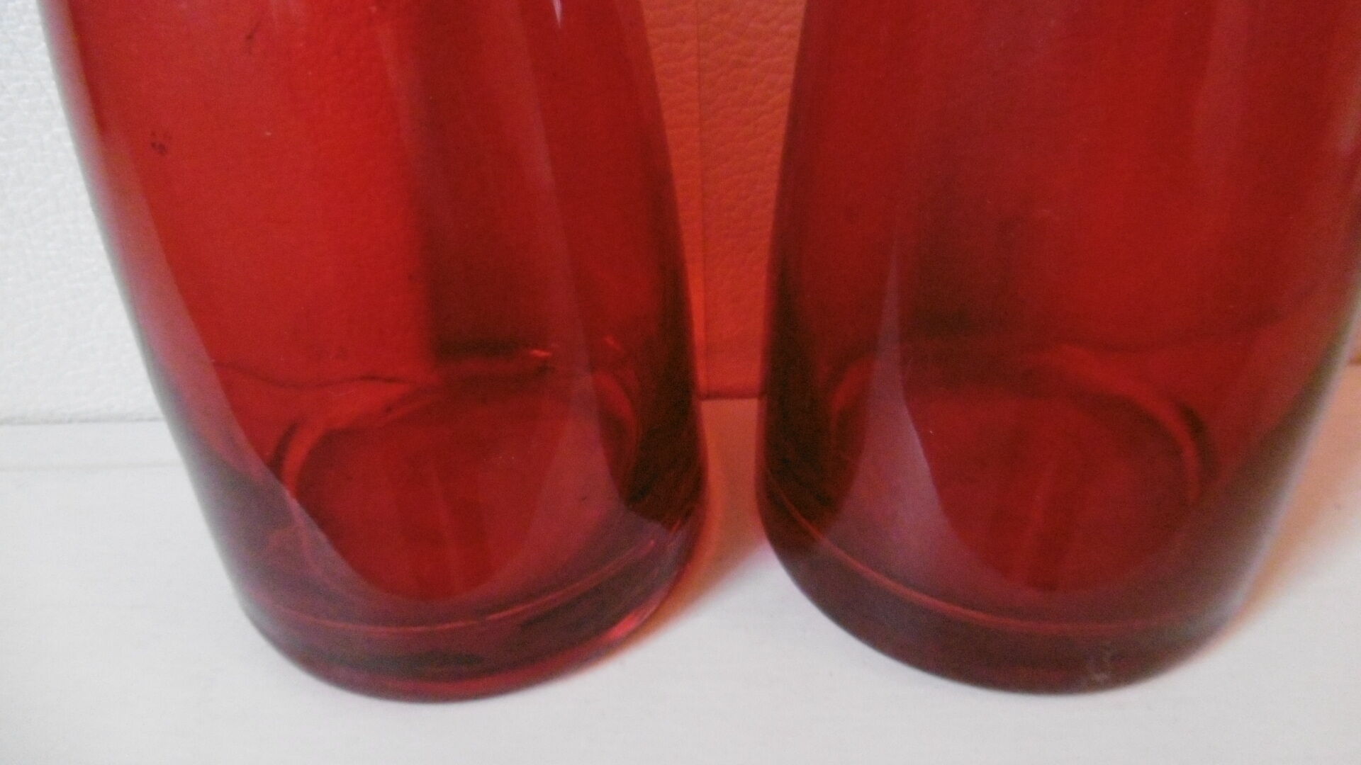 Red vases