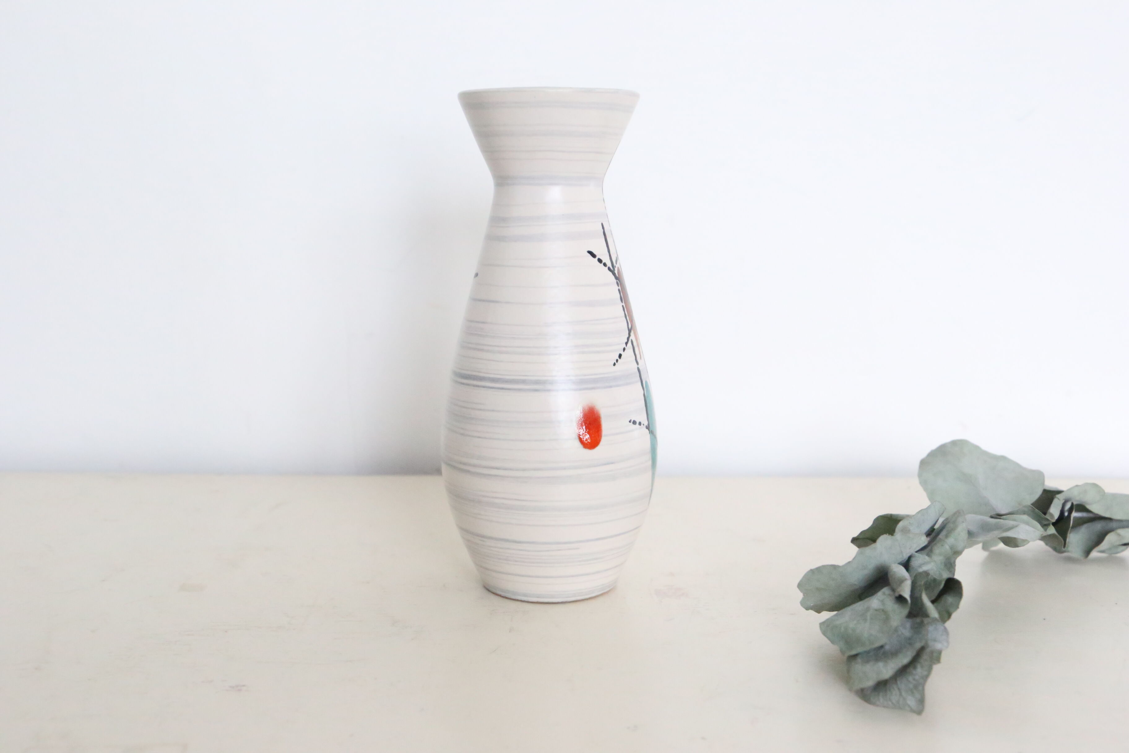 Vase en céramique allemande esprit Scheurich west germany, 1960, artisanat, vintage
