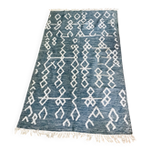 Soft cotton rug with Berber patterns
