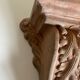 Neo classical console terracotta shelf acanthus leaves