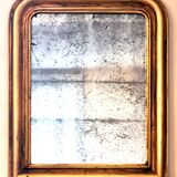 Antique Louis-Philippe mirror "Philomène" gold leaf