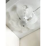 Contemporary Modern Flower  Glass Flush Mount