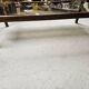 Teak coffee table with smoked glass 1970"