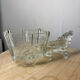 Vintage horse and cart glass trinket dish