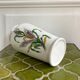 Porcelain vase botanical flowers