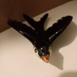 3 wall swallows earthenware Vallauris