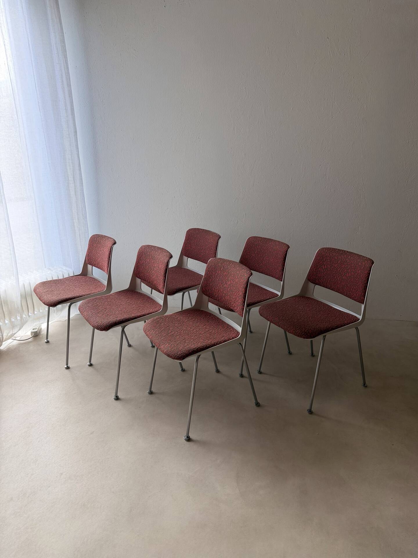 Gispen 2215 dining chairs André Cordemeyer set of six