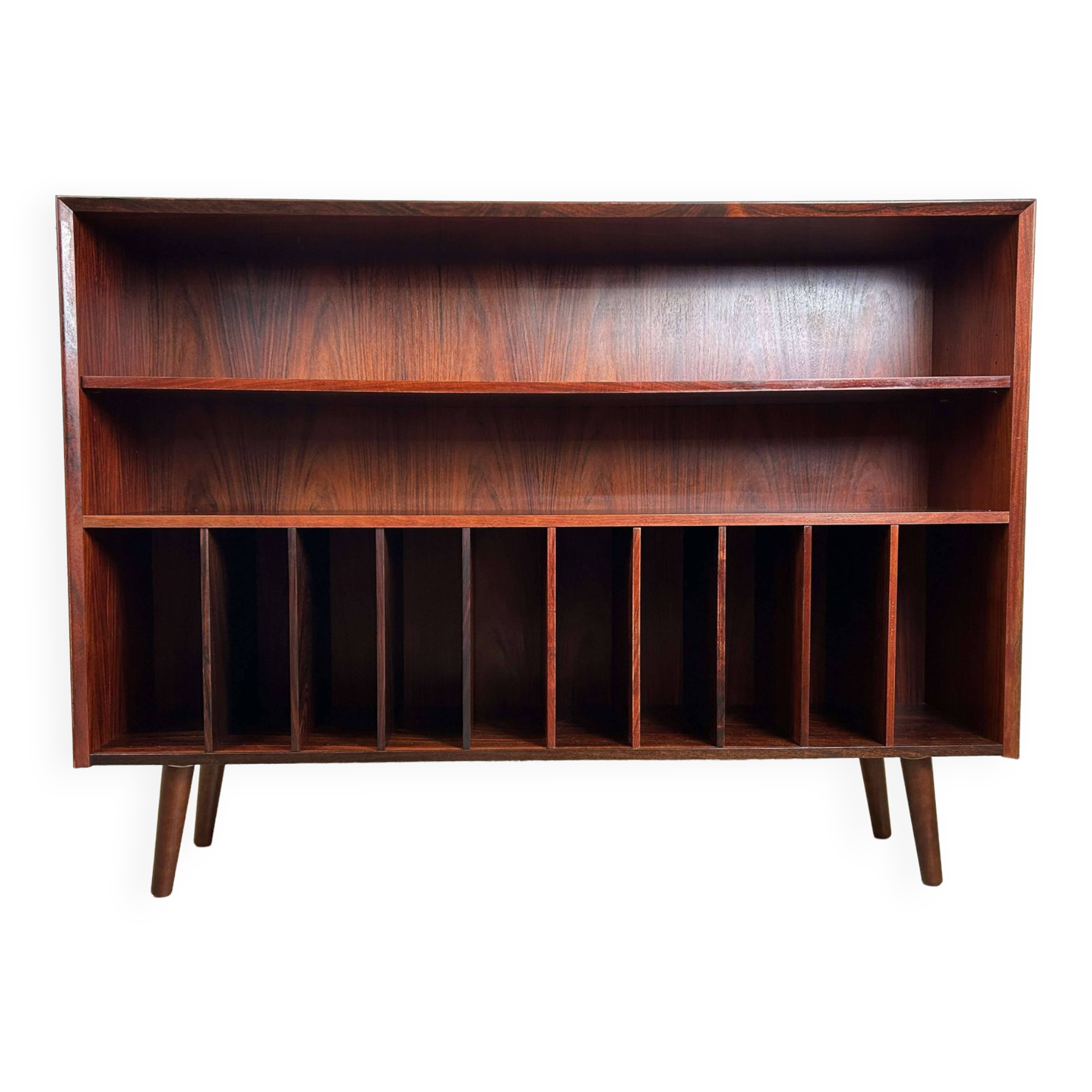 Vintage Scandinavian rosewood bookcase by Brouer, 1960s
