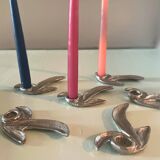 Tin candlesticks