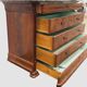 Louois Philippe chest of drawers with double ogees in mahogany and 19th century veneer