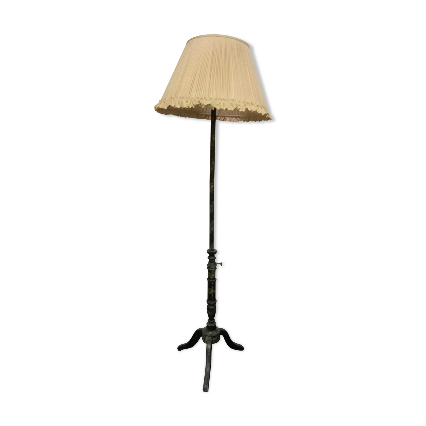 Napoleon III floor lamp in black lacquered wood