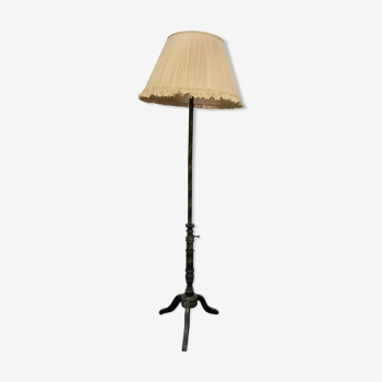 Lampadaire Napoléon III en bois laqué noir