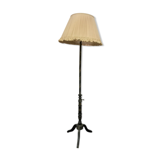 Napoleon III floor lamp in black lacquered wood