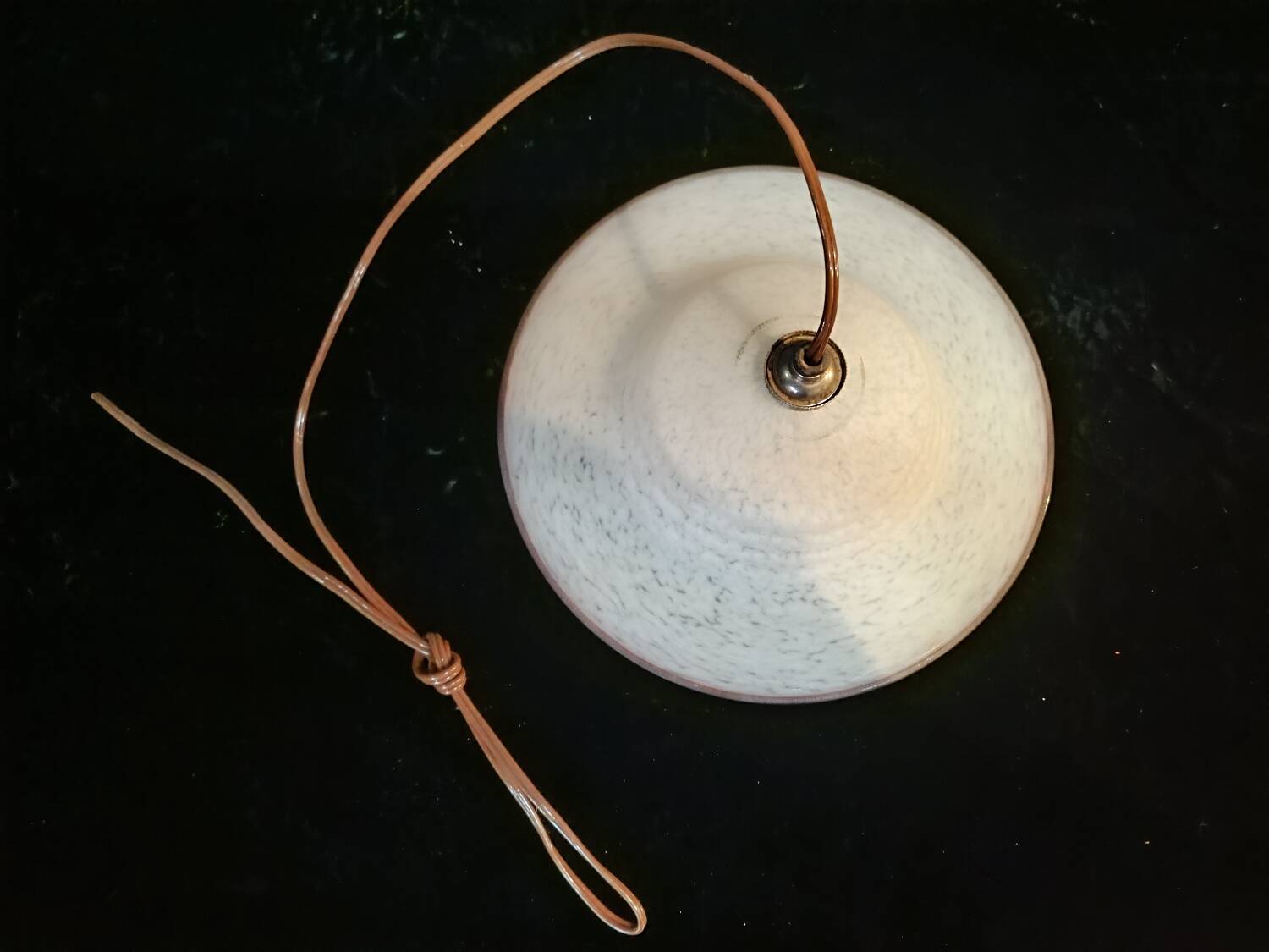 Antique glass pendant light