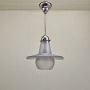 Suspension en verre mercurisé et sablé