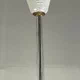 Venetian chandelier in colorless and white murano glass, venini circa 1940