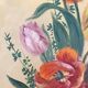 Peinture bouquet de fleurs 25X60cm