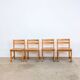 Chaises en pin scandinave, lot de 4