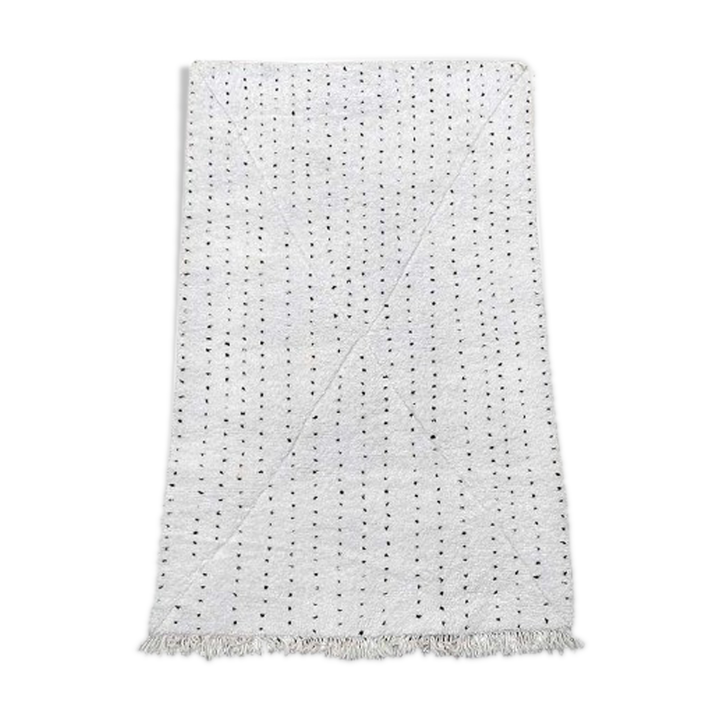 Berber rug with black dots