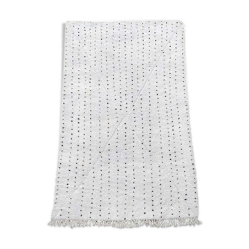Berber rug with black dots