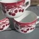Tasses vintage luneville