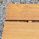 Solid elm bench from the 70s