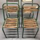 Chaises de jardin métal et bois