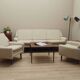 Cream sofa, Danish design, 1970s, production: Denmark