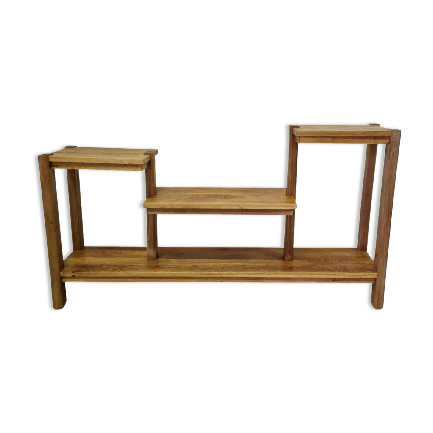 Modernist style oak side table, Netherlands 1960s