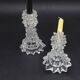 Set of 2 Candle holder in Murano Rostrato Glass by Barovier e Toso, 1950