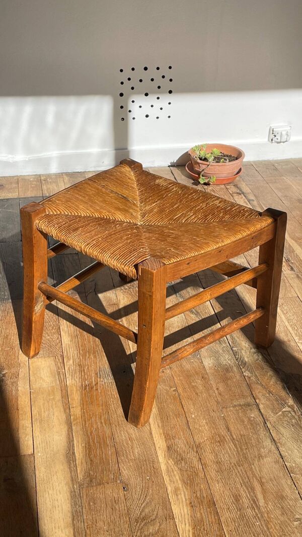 Tabouret ancien esprit campagne