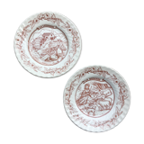 Pair of vintage dessert plates