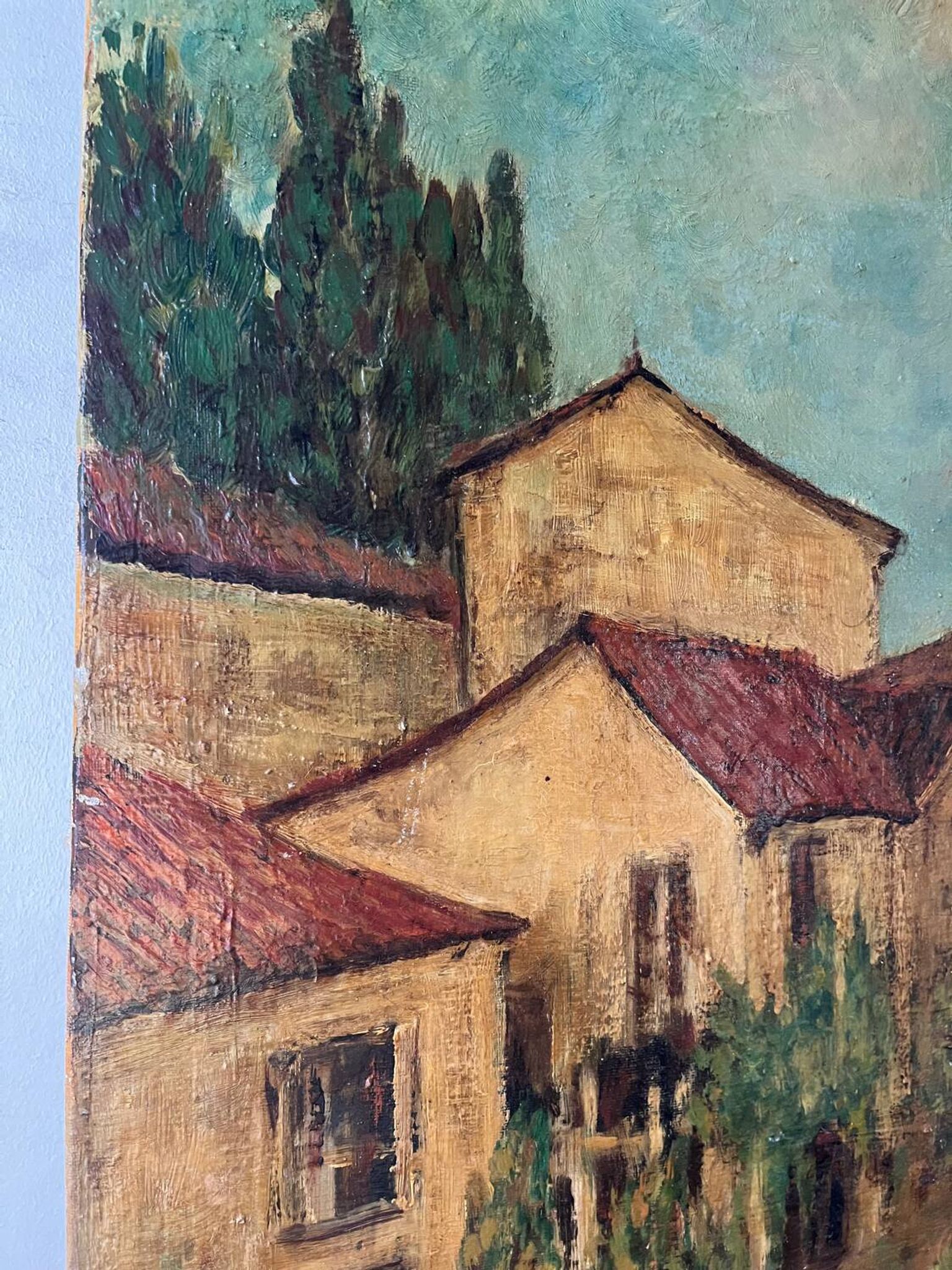 Village do Minho au Portugal, signé Vasquez del Rio