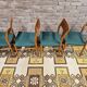 Set of 4 Scandinavian teak chairs by LÜBKE 1960
