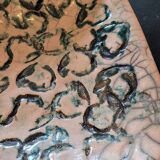 Japanese square dish in Raku