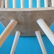 Pair of maple "Mikado" armchairs by J.Foersom and P.Hjort Lorenzen