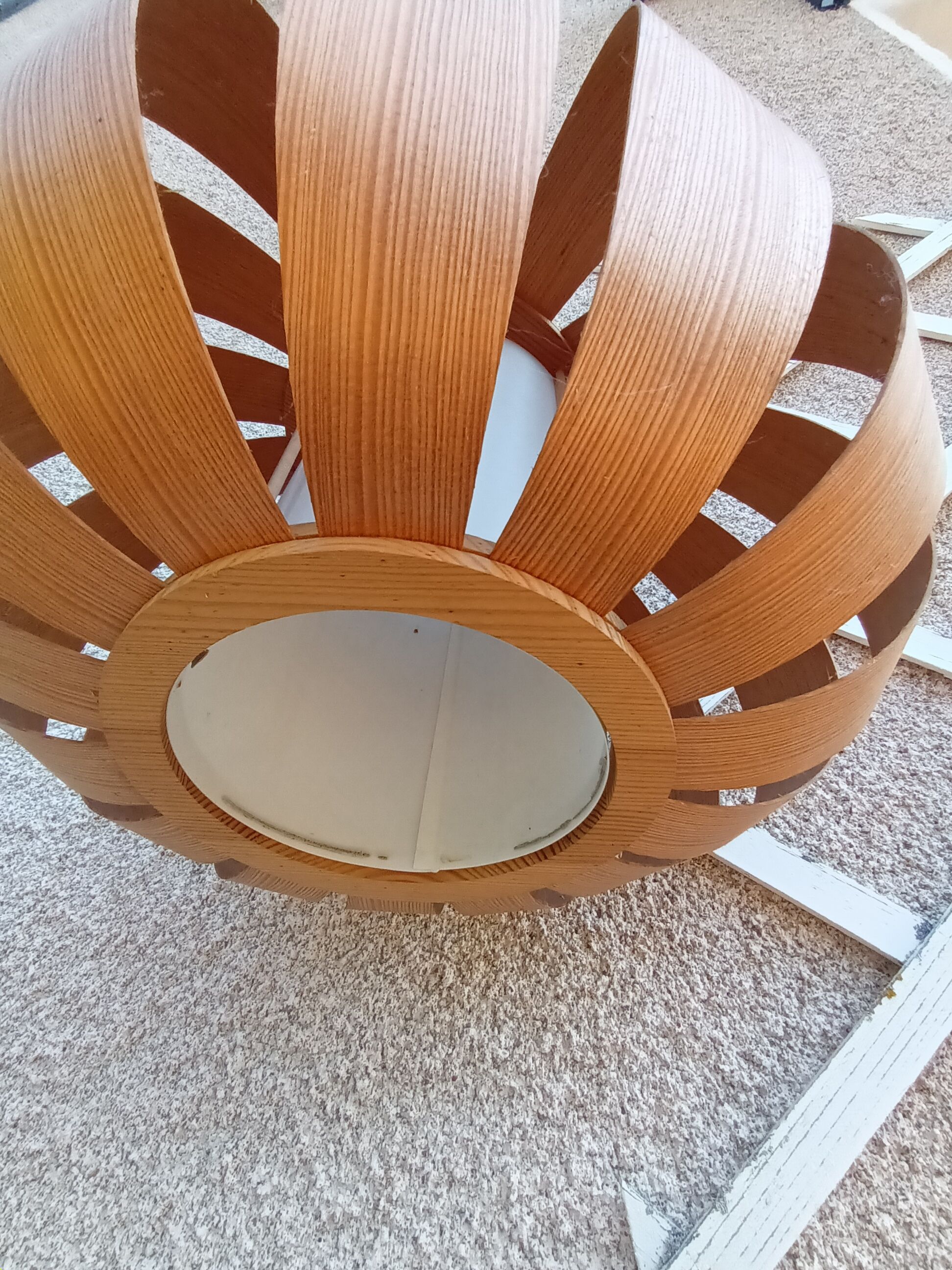 Wooden chandeliers 60s