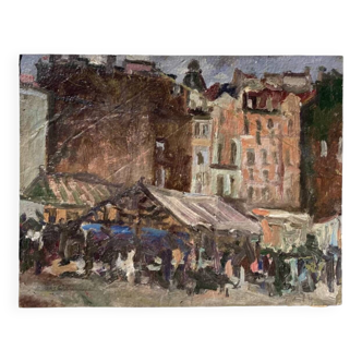 Tableau ancien ville Paris