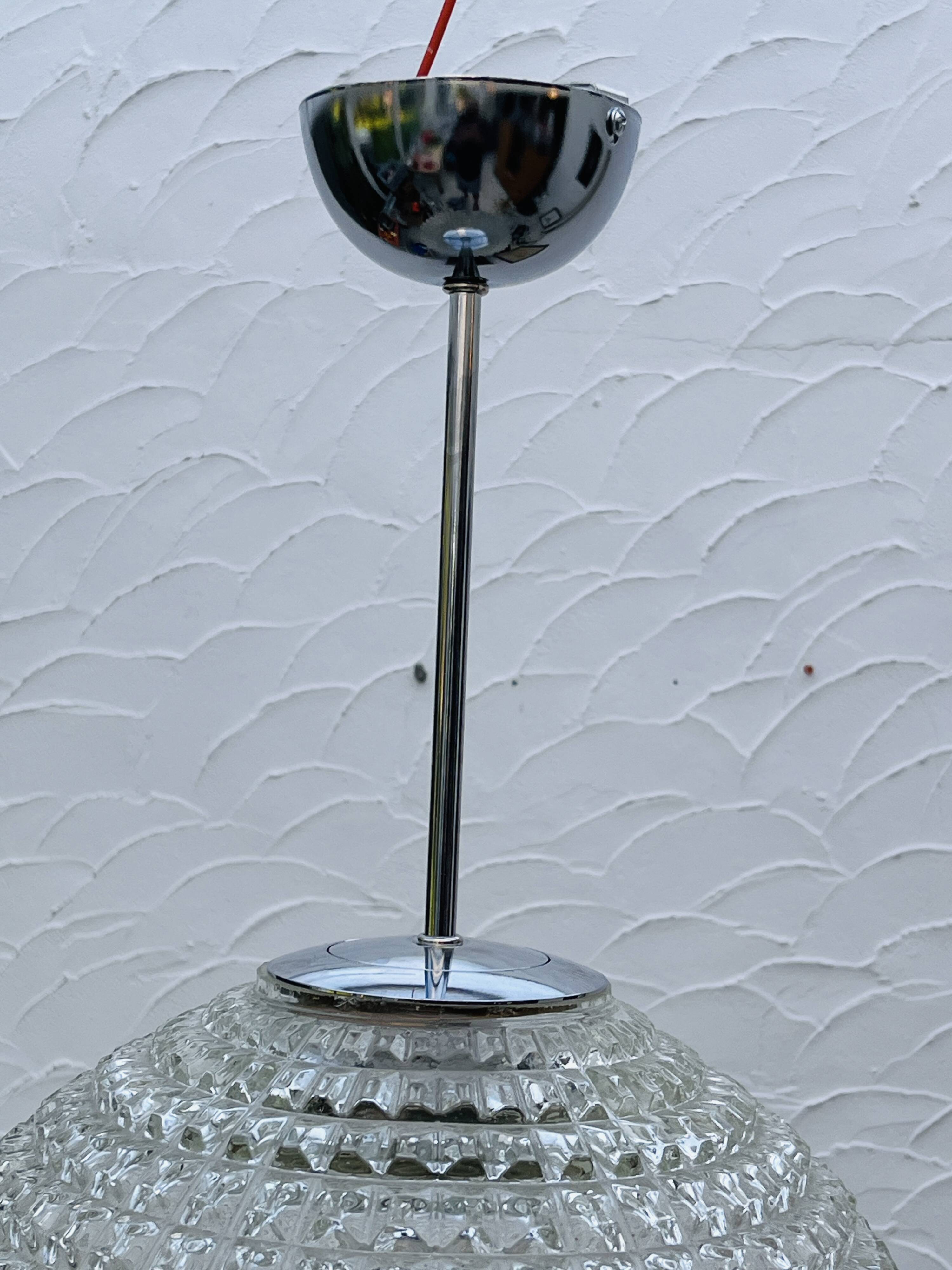 Holophane-style pendant lights