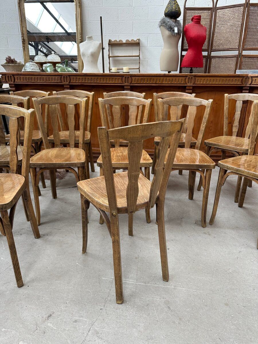 Set of 14 Baumann bistro chairs for "Henri Julien SA"