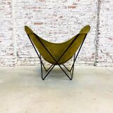 Fauteuil papillon en peau
